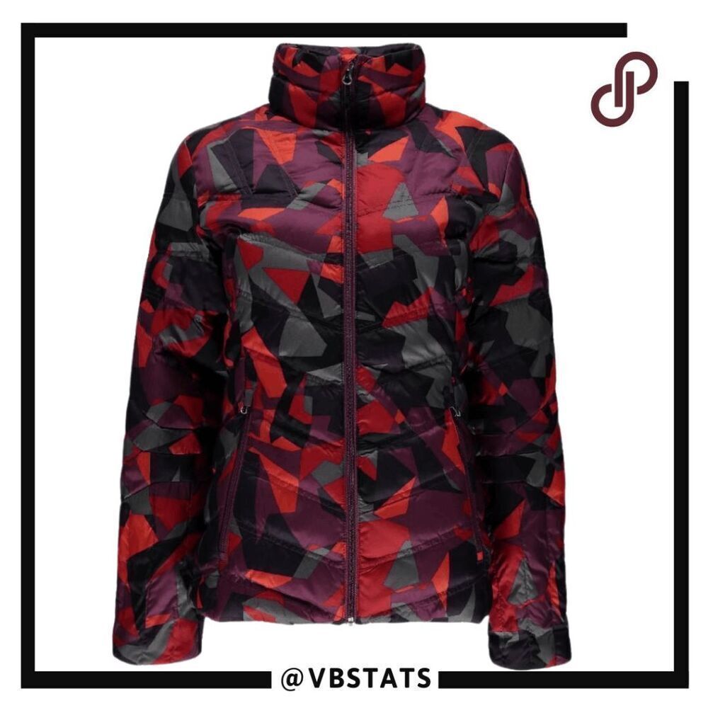 Spyder Women's Geared Synthetic Down Full Zip Puffer Jacket Purple‎ Red Size XS